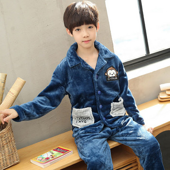 Детска пижама за момчета от две части -плюшен модел