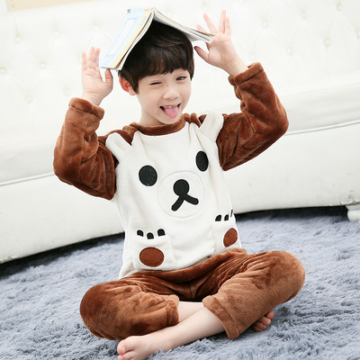 Detské dvojdielne plyšové pyžamo pre chlapcov