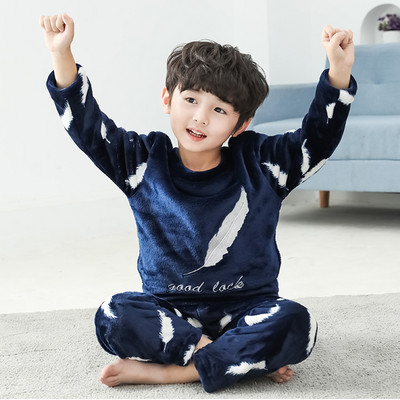 Detské dvojdielne plyšové pyžamo pre chlapcov