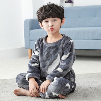 Detské dvojdielne plyšové pyžamo pre chlapcov