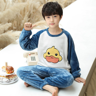 Detské dvojdielne plyšové pyžamo pre chlapcov