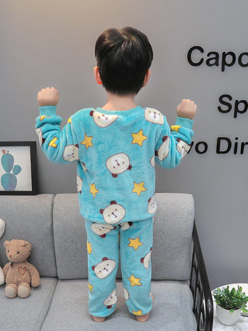 Детска плюшена пижама за момчета 