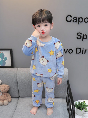 Детска плюшена пижама за момчета 