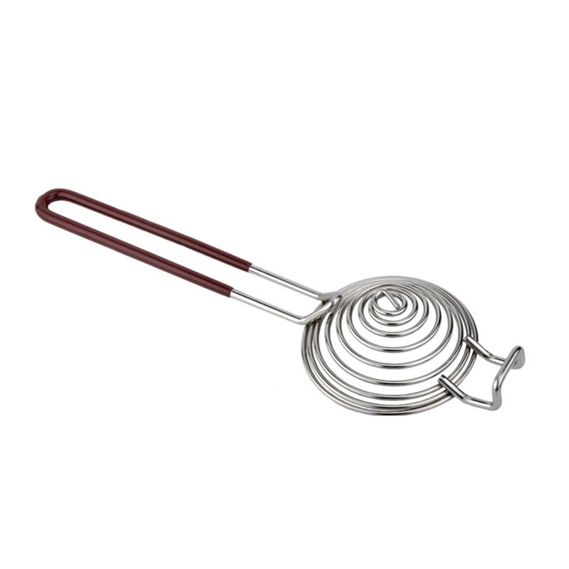 Разделител за яйчен белтък от неръждаема стомана Спирален разделител за премахване на яйчен жълтък с дръжка за домашно кухненско готвене Готвене в пекарна