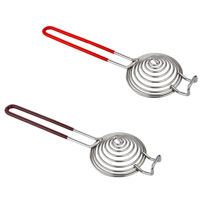 Разделител за яйчен белтък от неръждаема стомана Спирален разделител за премахване на яйчен жълтък с дръжка за домашно кухненско готвене Готвене в пекарна