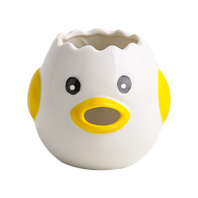 Keramický odpeňovač na bielkoviny z vajec, roztomilý kreslený model, separátor pre domácnosť, ľahko čistiteľný, dutý vyrezávaný dizajn, kuchynský nástroj na varenie