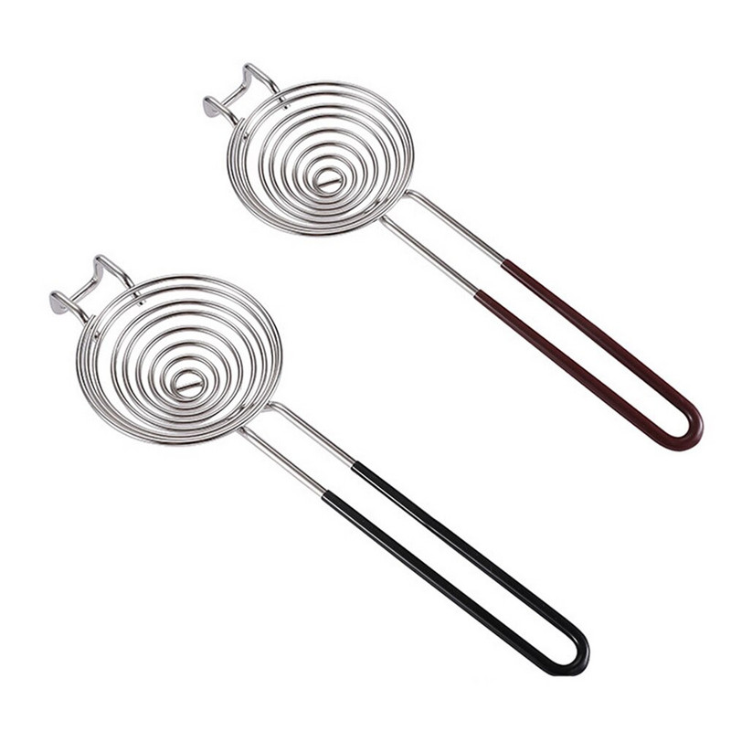 Сепаратор за яйца Удължена дръжка от неръждаема стомана Сепаратор за жълтъци Творчески полезни приспособления за готвене на яйца Кухненски прибори Аксесоари