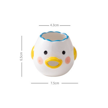 Δημιουργικός χαριτωμένος κεραμικός διαχωριστής αυγών Διαχωριστής κρόκων φίλτρο υγρού αυγού Αρχική Εργαλείο φίλτρου ψησίματος Εργαλείο διαχωρισμού λευκού αυγού