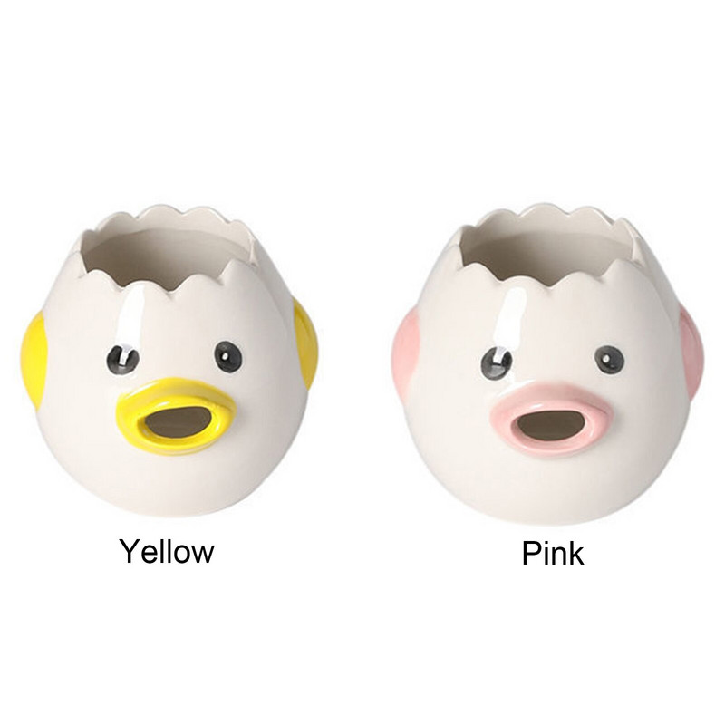 Oddeľovač vaječných bielkov, roztomilý keramický oddeľovač vaječných žĺtkov, filter na vajcia, kuchynské nástroje na pečenie, oddeľovač vajec, sito na oddeľovanie