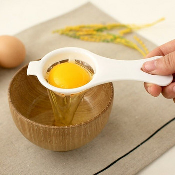 Egges White Yolk Separator Tool Chicken Egg Yolk Separator White Ceramics Ceramic Cartoon Chick Egg Separator Кухненски джаджи