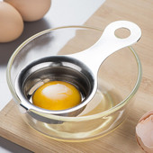 Сепаратор за яйчен жълтък от неръждаема стомана Професионален филтър за яйца Творчески инструмент за печене Практични кухненски джаджи за домашна кухня