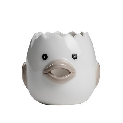 Керамичен разделител за яйчен белтък Creative Cartoon Сладък мини филтър за яйчен жълтък Северни разделители за яйца Домакински кухненски инструменти #50