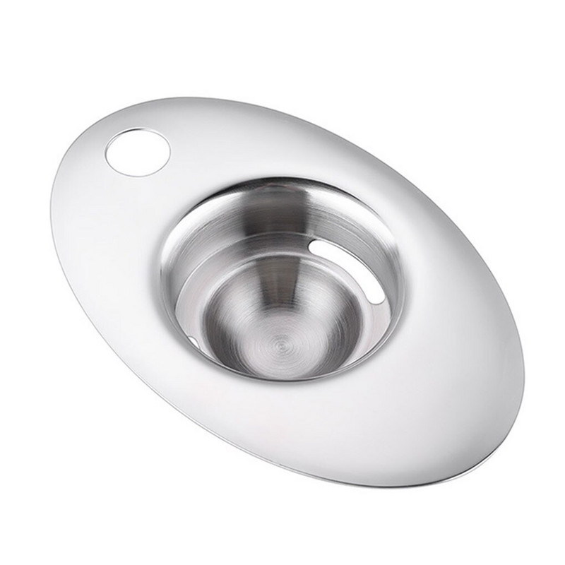 Сепаратор за яйца от неръждаема стомана 304 Битов филтър за яйчен белтък и жълтък Подложка Кухненски инструмент за яйца Издръжливост Сепаратор за яйца 2021