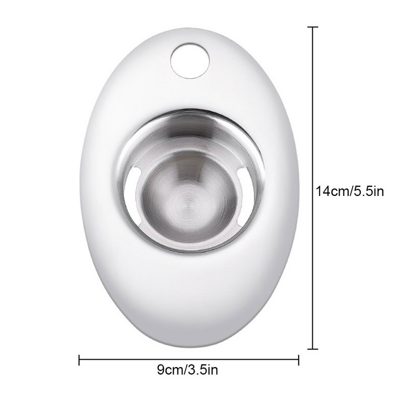 Сепаратор за яйца от неръждаема стомана 304 Битов филтър за яйчен белтък и жълтък Подложка Кухненски инструмент за яйца Издръжливост Сепаратор за яйца 2021