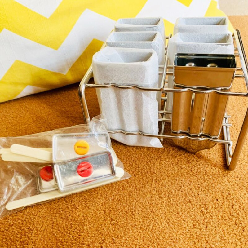 UPORS Stojan na formičky na nanuky z nehrdzavejúcej ocele, forma na nanuky, mrazená forma na nanuky, domáci stroj na výrobu zmrzliny s držiakom na nanuky