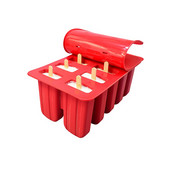 Silikónová forma na zmrzlinu s 4/10 dutinami na pečenie, výrobník ľadu, mraznička, dezertný tácok, domáci strojček na výrobu nanukov, kuchynské náradie