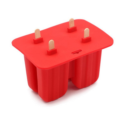 Silikónová forma na zmrzlinu s 4/10 dutinami na pečenie, výrobník ľadu, mraznička, dezertný tácok, domáci strojček na výrobu nanukov, kuchynské náradie