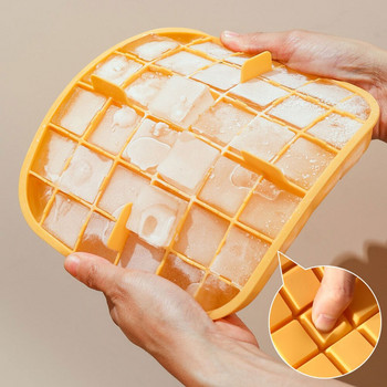 Тава за кубчета лед 36 решетки Направи си сам силиконова форма Кухненска машина за сладолед Контейнер за съхранение Решетка за лед Кутия за лед Изработване на мухъл Артефакт