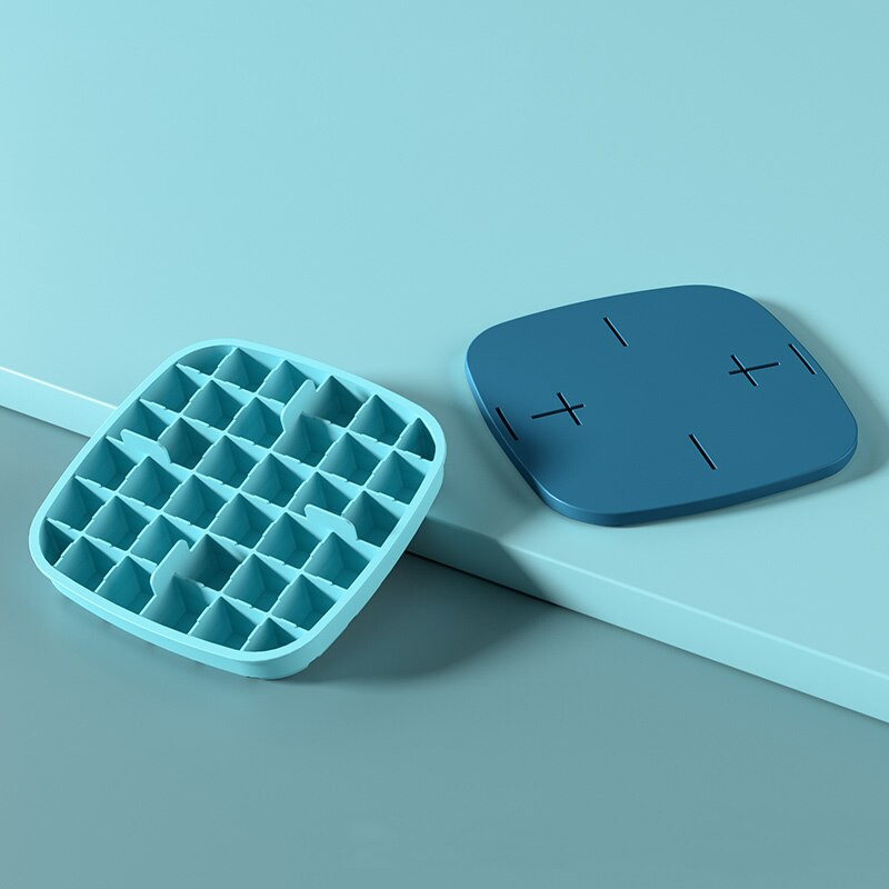 Tácka na ľadové kocky 36 mriežok, silikónová forma na výrobu zmrzliny, skladovacia nádoba na ľad, mriežka na ľad, forma na výrobu ľadu