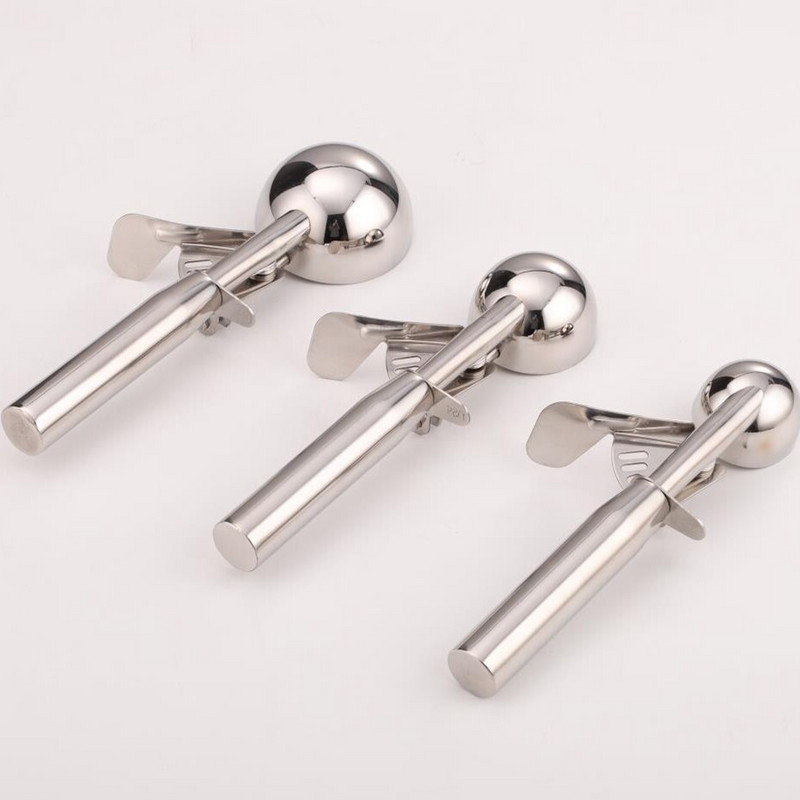 Nástroj na naberačku zmrzliny z nehrdzavejúcej ocele, naberačka na sušienky, lyžica na zmrzlinu, forma na ľadovú guľu, jogurt, cesto, mäso, melón, lyžica, kuchynský gadget.