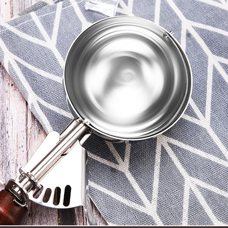 Nástroj na naberačku zmrzliny z nehrdzavejúcej ocele, naberačka na sušienky, lyžica na zmrzlinu, kuchynské pomôcky, tyčinky, zemiaky, melón, ovocie, padauk