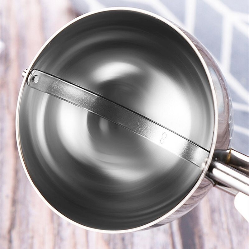 Nástroj na naberačku zmrzliny z nehrdzavejúcej ocele, naberačka na sušienky, lyžica na zmrzlinu, kuchynské pomôcky, tyčinky, zemiaky, melón, ovocie, padauk