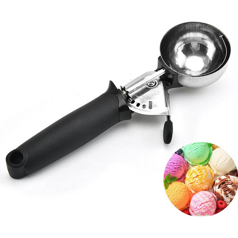 Nerūdijančio plieno nepridegantis ledų samtelis Ledų jogurtas sausainių tešla Mėsa vaisiai ledų kamuoliukų virimo aparatas Virtuvės įrankiai Arbūzų šaukštas