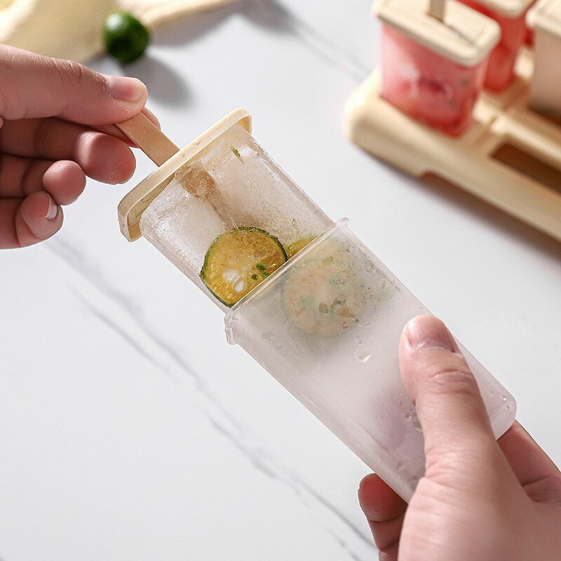 Plastová forma na zmrzlinu, siamská zmrzlina s viečkom, domáci riad, roztomilé kuchynské náradie, príslušenstvo na pečenie, výrobník ľadu pre domácnosť