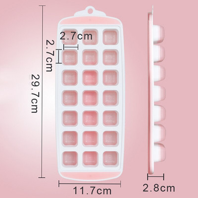 Silikónová forma na ľad v tvare srdca, štvorca, mačacej labky, miska na ľad pre domácnosť, mrazená forma, plastová krabička na ľad s viečkom, kuchynský barový doplnok