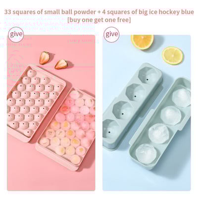 2 ks okrúhlej misky na ľadové kocky s vekom, domáce barové párty, PP plastové formy, potravinárske formy, DIY formy, výrobník ľadových guľôčok, kuchynské pomôcky