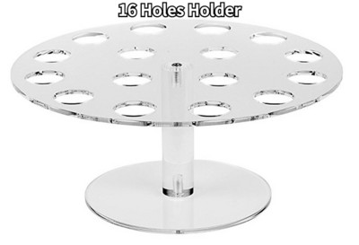 24/16/8 skylučių akrilo ledų kūgio laikiklio stovas susukamas dvisluoksnis vieno sluoksnio apvalus skaidraus ledų ekrano stovas