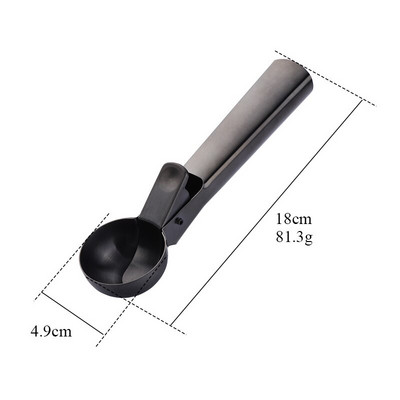 1/2 ks naberačiek na zmrzlinu, nerezové naberačky na zmrzlinu, nepriľnavý nástroj na výrobu ovocných guľôčok, melón, lyžica na zmrzlinu