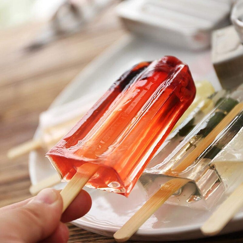 Forma na zmrzlinu z nehrdzavejúcej ocele 304 s držiakom na nanuky, forma na nanuky, domáci mrazený výrobník nanukov