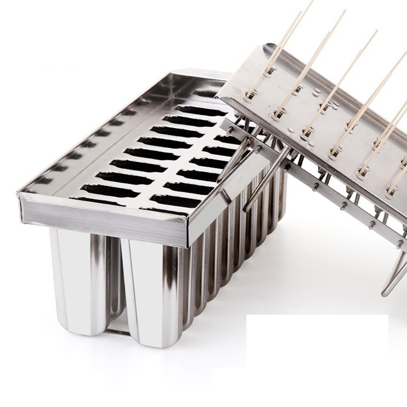 20 formų, nerūdijančio plieno ledų formelės, 20 skylių, vaisinių ledų formelės, pagamintos „pasidaryk pats“