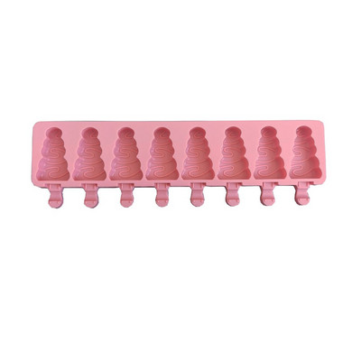 8 ertmių silikoninė ledų formelė deimantinė maža kalėdinė eglutė, pasidaryk pasidaryk pats, naminės popsicle formelės Desertinė ledų formelė Lolly Maker Reu