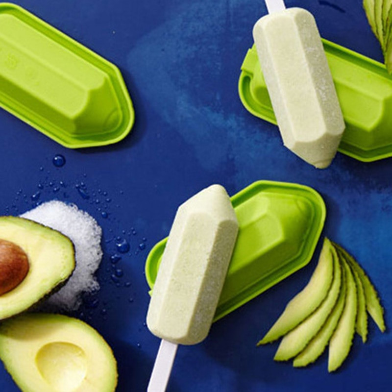 4 ks silikónové formy na nanuky, opakovane použiteľné, ľahko uvoľniteľné formy na tortu, nanuky do kuchyne, TS2 horizontálne domáce formy na nanuky