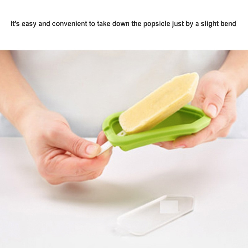 4 ks silikónové formy na nanuky, opakovane použiteľné, ľahko uvoľniteľné formy na tortu, nanuky do kuchyne, TS2 horizontálne domáce formy na nanuky