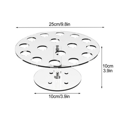 16/24 auguga jäätisekoonuse hoidik, läbipaistev toidukindel akrüülist meisterdamise ekraan, jäätiseklamber Holde pulmade beebidušši peotarbed