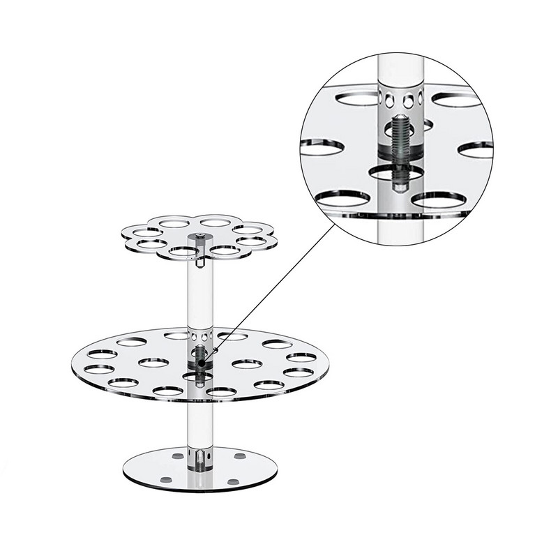 16/24 auguga jäätisekoonuse hoidik, läbipaistev toidukindel akrüülist meisterdamise ekraan, jäätiseklamber Holde pulmade beebidušši peotarbed