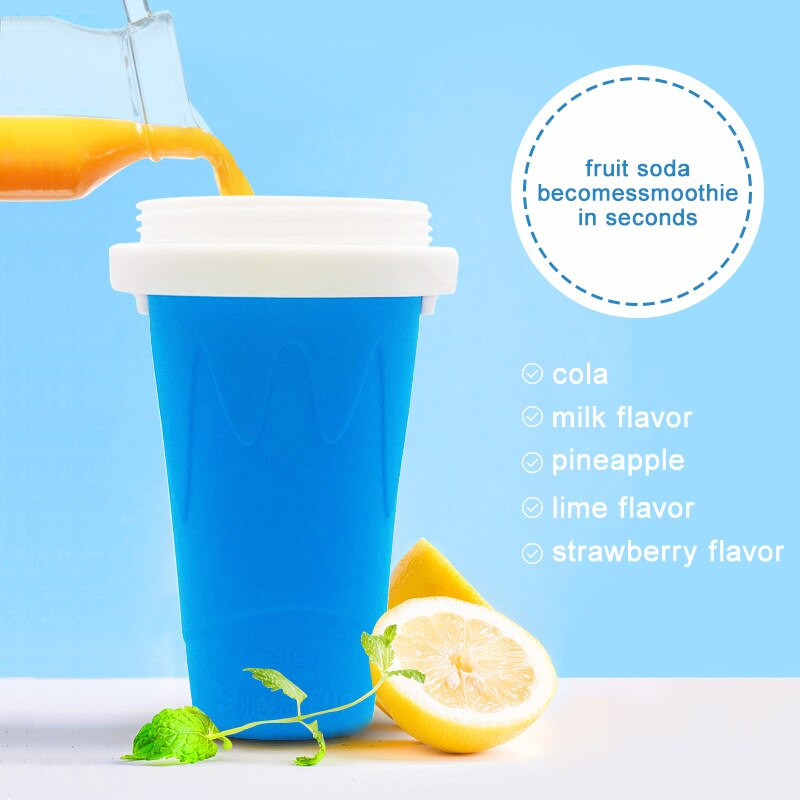 Rýchlo zmrazený stláčací pohár, výrobník zmrzliny, chladiaca slamka s výrobníkom fliaš, stláčacie potreby na stláčanie pohárov, letný darček