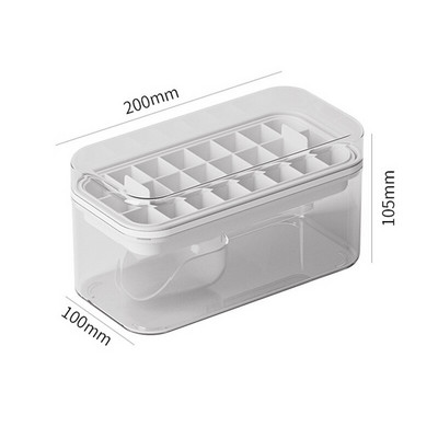 Ledo kubelių formelės su dėžutės indeliu Ledų formelių popsicle Maisto klasės saugus silikonas Be BPA ledo kamuoliukų formavimo dėžutės įrankiai NAUJIENA 2022 m.