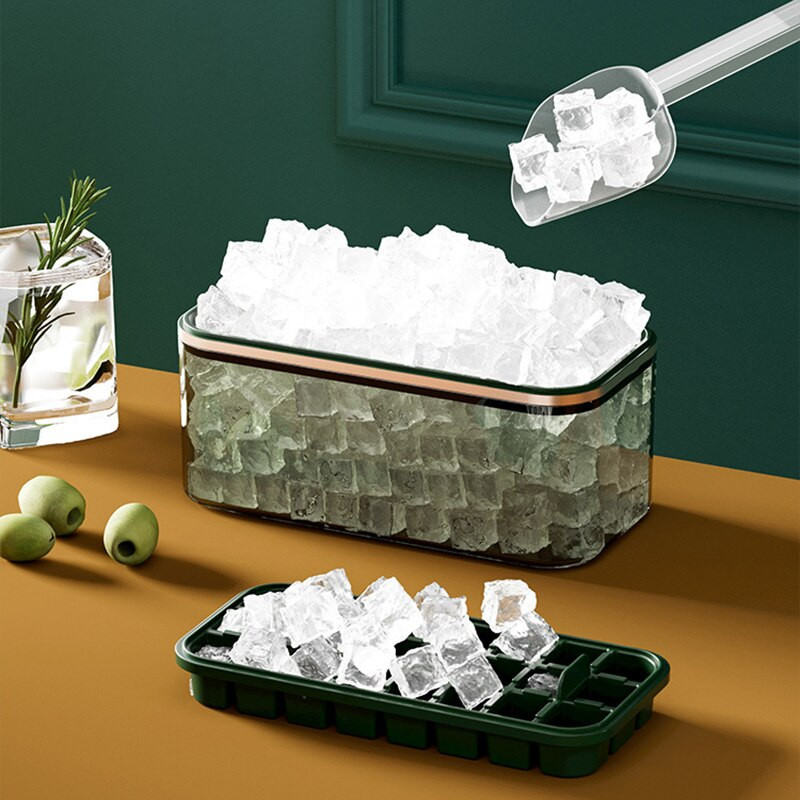 Forma na ľadové kocky s nádobou, forma na zmrzlinu, nanuk, potravinárska, bezpečná, silikónová, bez BPA, výrobník ľadových guľôčok, náradie na výrobu ľadových guľôčok, NOVINKA 2022