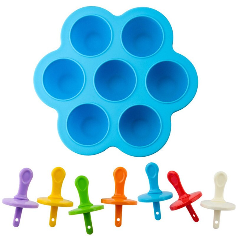 Silikoninė ledų formelė „pasidaryk pats“ popsicle formelės Ledo kubelių padėklas Ledo kubelių gamintojas Ledinukų kūdikių maisto laikymo indas Ledo kubelių padėklai