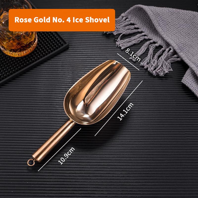 1 db rozsdamentes acél rúd cukorka gombóc Lapát Kanál Round Bar Pub Kezdőlap Jégkocka Fűszercukorka Liszt Dió Kanál Kanál Esküvői büfé