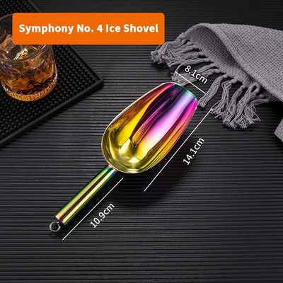 1 db rozsdamentes acél rúd cukorka gombóc Lapát Kanál Round Bar Pub Kezdőlap Jégkocka Fűszercukorka Liszt Dió Kanál Kanál Esküvői büfé