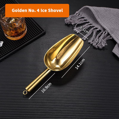 1 db rozsdamentes acél rúd cukorka gombóc Lapát Kanál Round Bar Pub Kezdőlap Jégkocka Fűszercukorka Liszt Dió Kanál Kanál Esküvői büfé