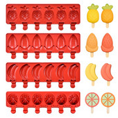 SILIKOLOVE maistinė silikoninė ledų forma „pasidaryk pats“ naminė pūslelinė Vaisių sulčių formelės, ledų batonėlis, mango, bananų, braškių forma