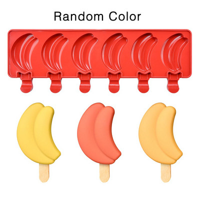 SILIKOLOVE maistinė silikoninė ledų forma „pasidaryk pats“ naminė pūslelinė Vaisių sulčių formelės, ledų batonėlis, mango, bananų, braškių forma