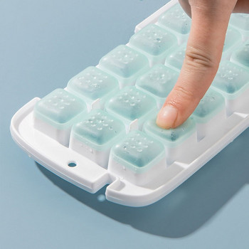 2022 Силиконова форма за лед и кутия за съхранение 2 в 1 Тава за кубчета лед Изработка на форми Кутии Машина за производство на кутии Бар Кухненски аксесоари Прибори Домашни джаджи