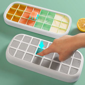 ECOCO 24/Grid silikoninių ledų formelės ledo kubelių padėklas, pagamintos iš kubelių statinės, pasidaryk pats, desertinis ledų formelės su